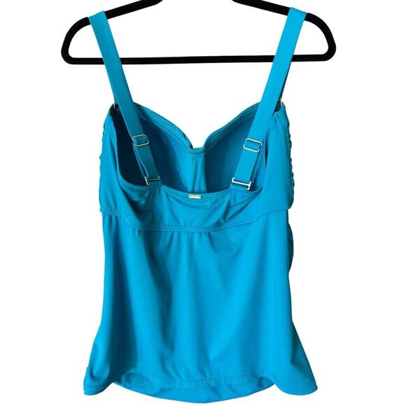 Anne Cole Women's Live in Color Twist Front Underwire Tankini Swim Top Size 18W - Picture 6 of 6
